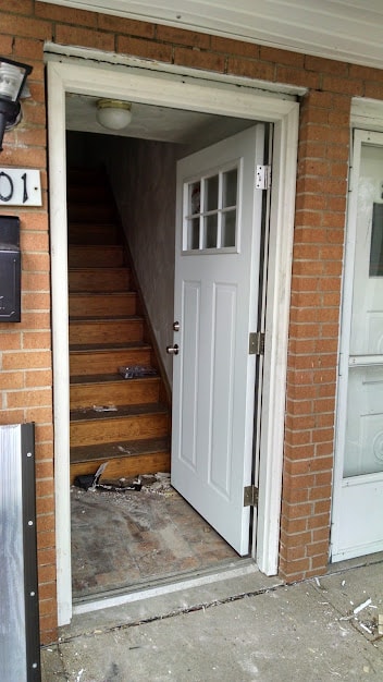 Wilkinsburg front door — new door install