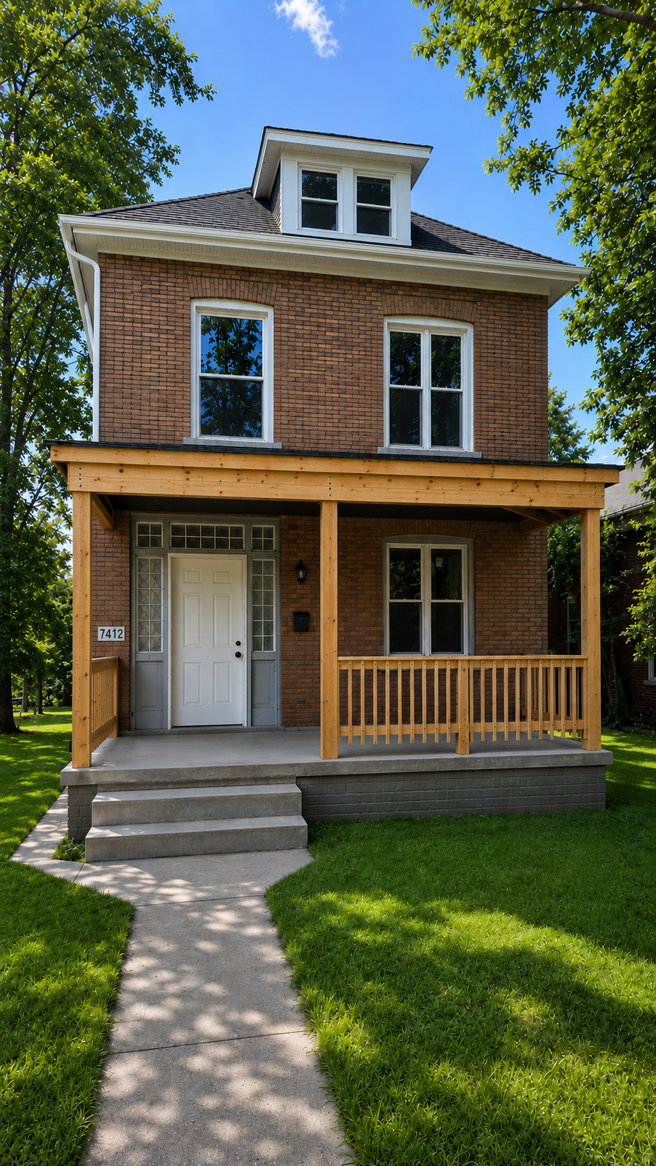 Hermitage St exterior after full renovation