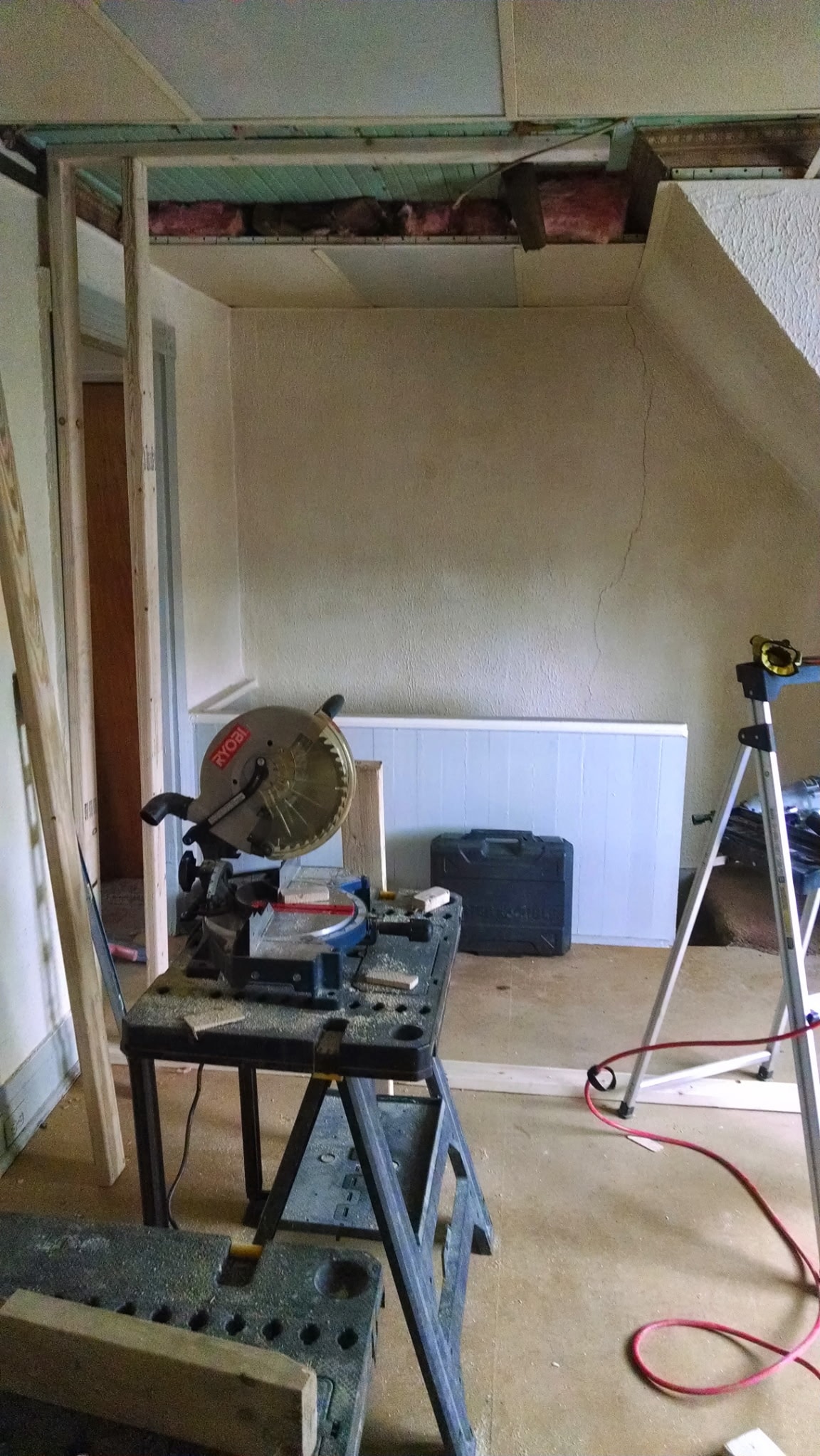 Attic space before conversion