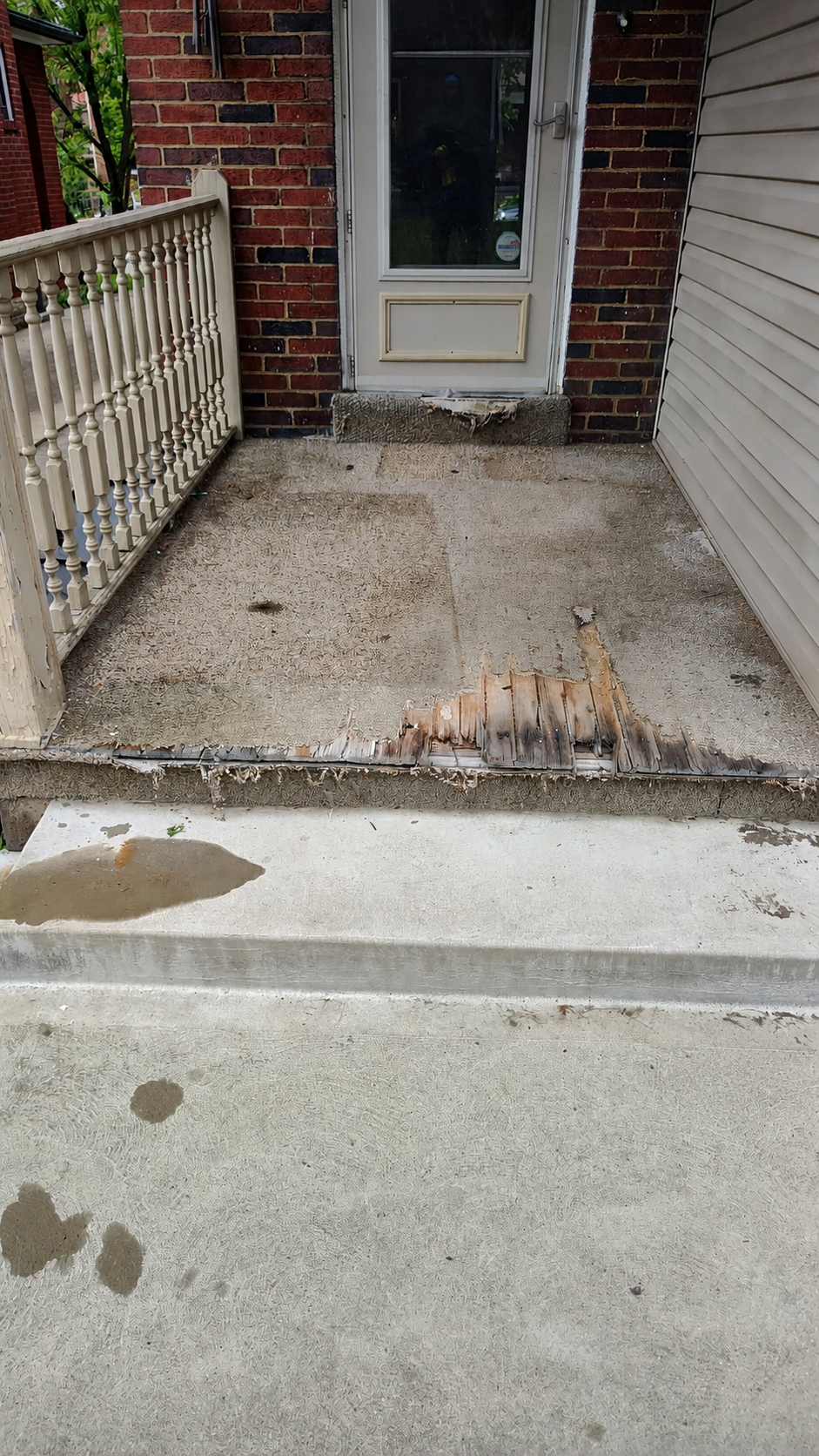 Side porch before renovation